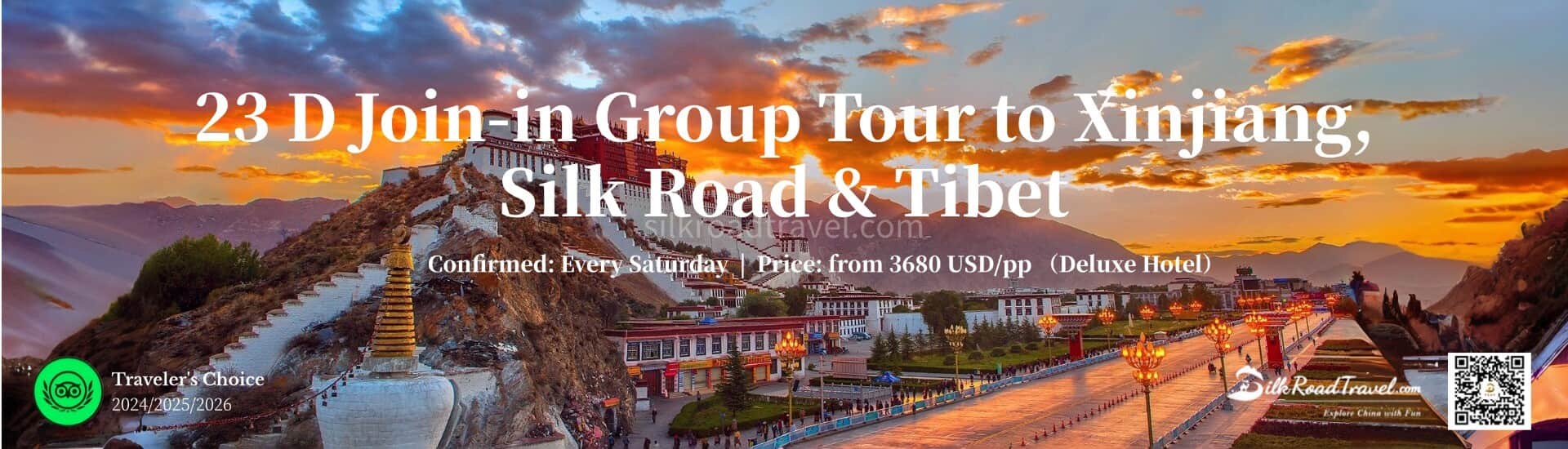 23 Days China Tour to Xinjiang, Silk Road and Tibet