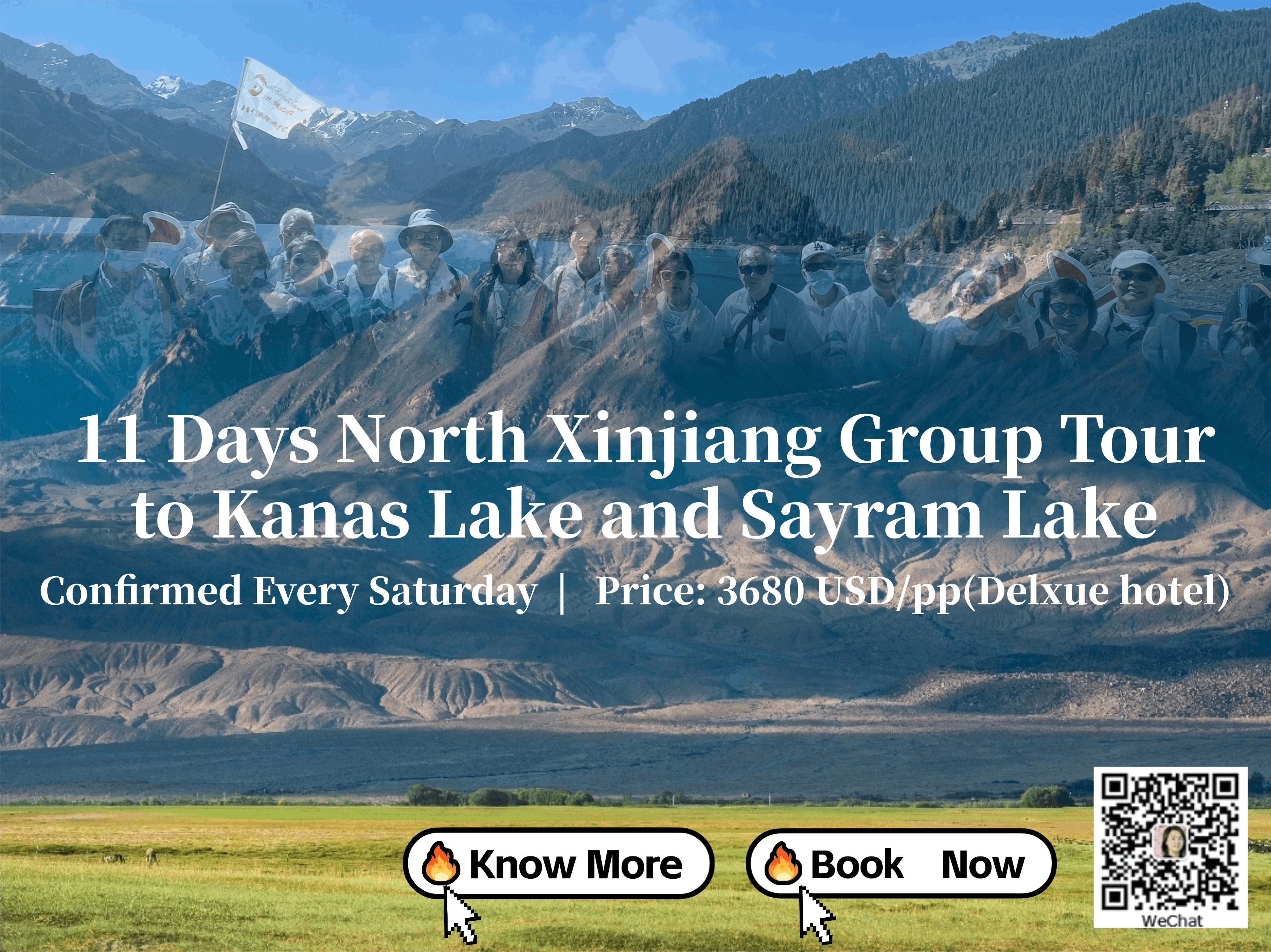 11 Days North Xinjiang Group Tour to Kanas Lake and Sayram Lake.gif
