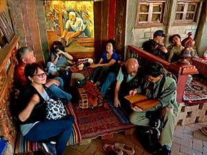 Tourist in Kashgar Tea house.jpg