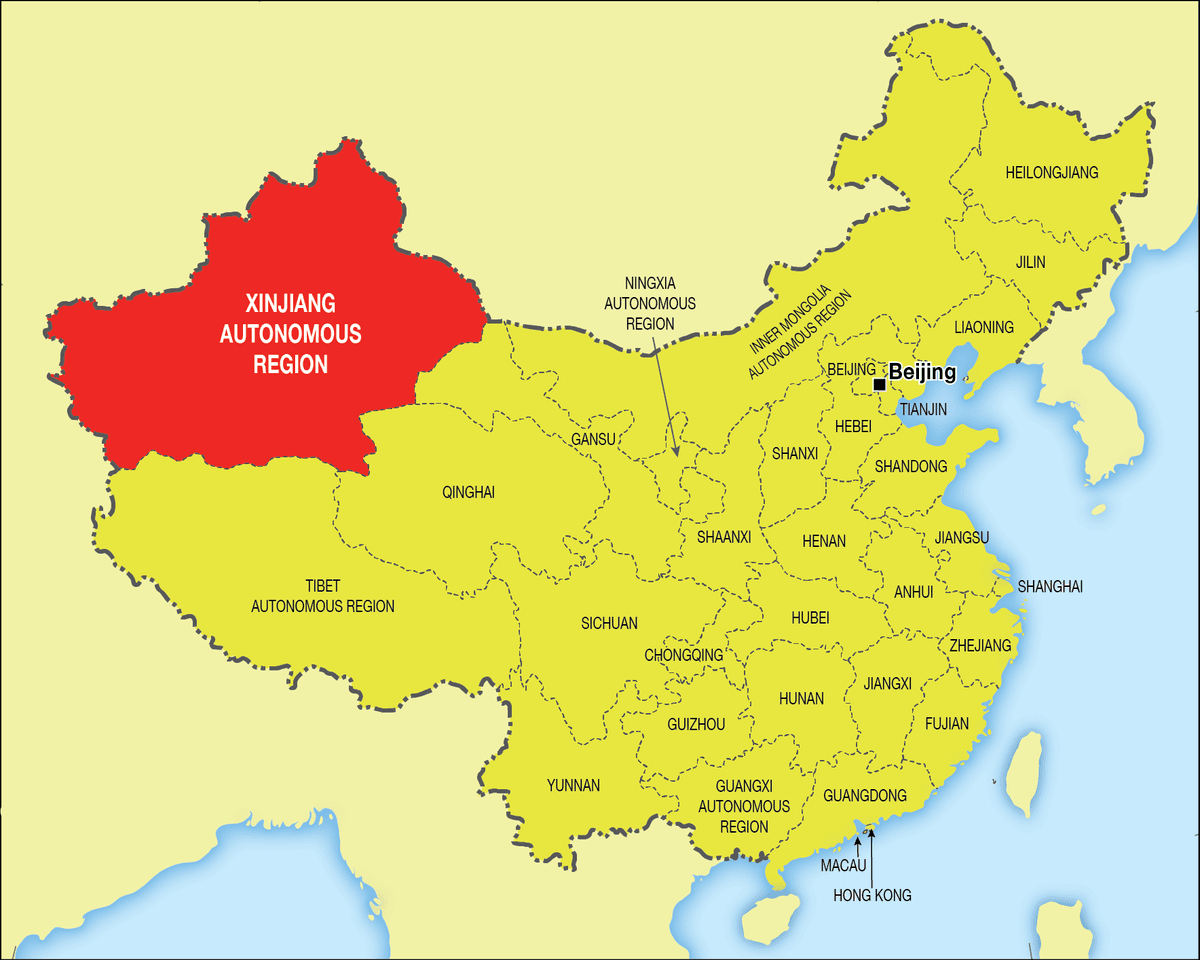 Xinjiang location map.png Xinjiang location map.png