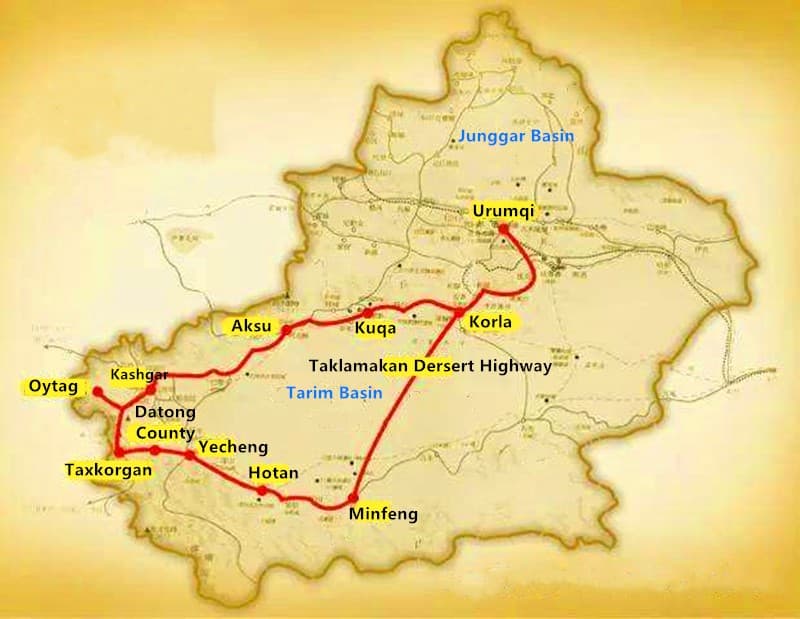 southern xinjiang tourist map.jpg southern xinjiang tourist map.jpg