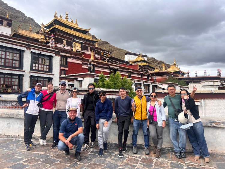 Our Guests in Jokhang Temple Our Guests in Jokhang Temple
