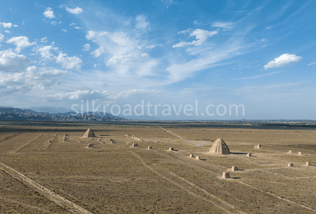 panoramic-aerial-view-of-western-xia-imperial-tombs panoramic-aerial-view-of-western-xia-imperial-tombs