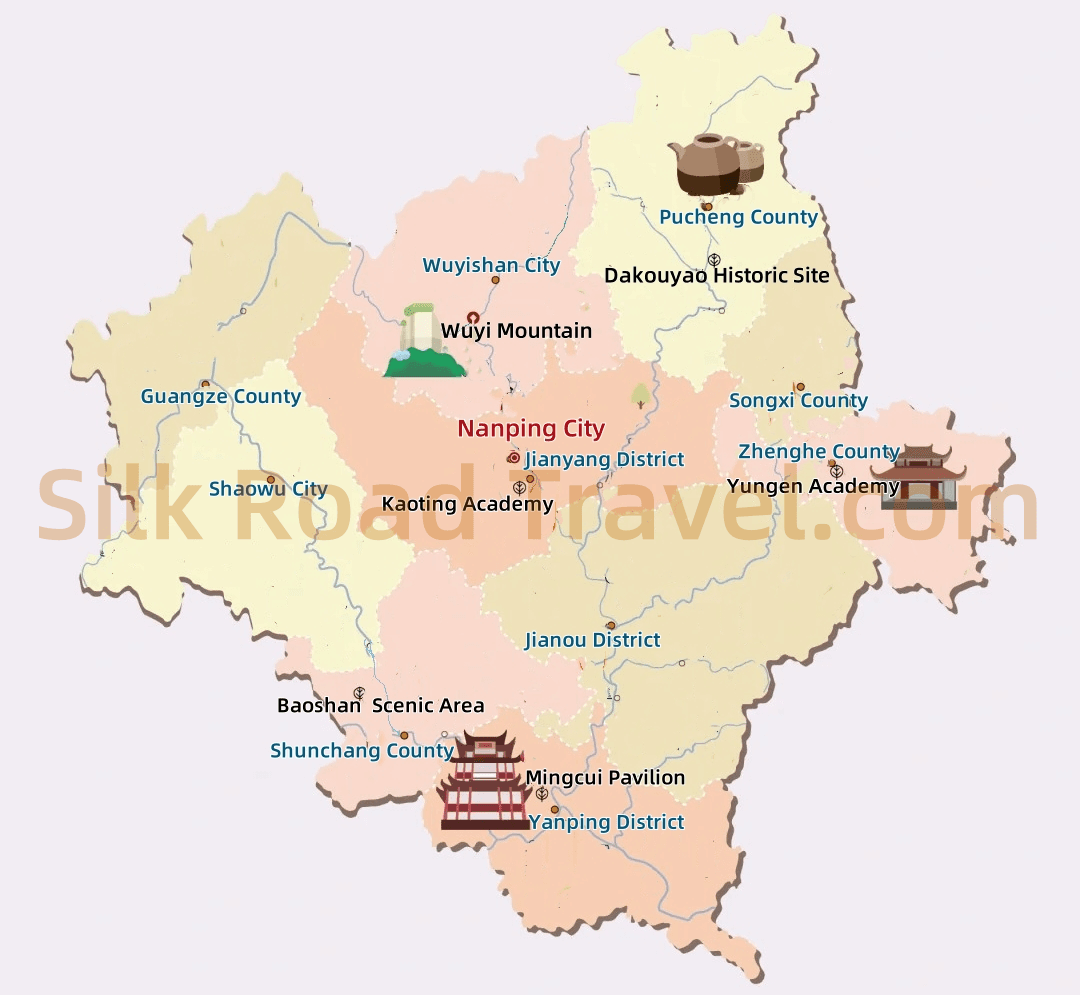 Nanping Tourism Map Nanping Tourism Map
