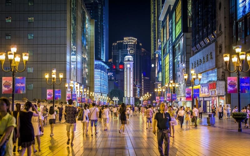 jiefangbei-pedestrian-street jiefangbei-pedestrian-street