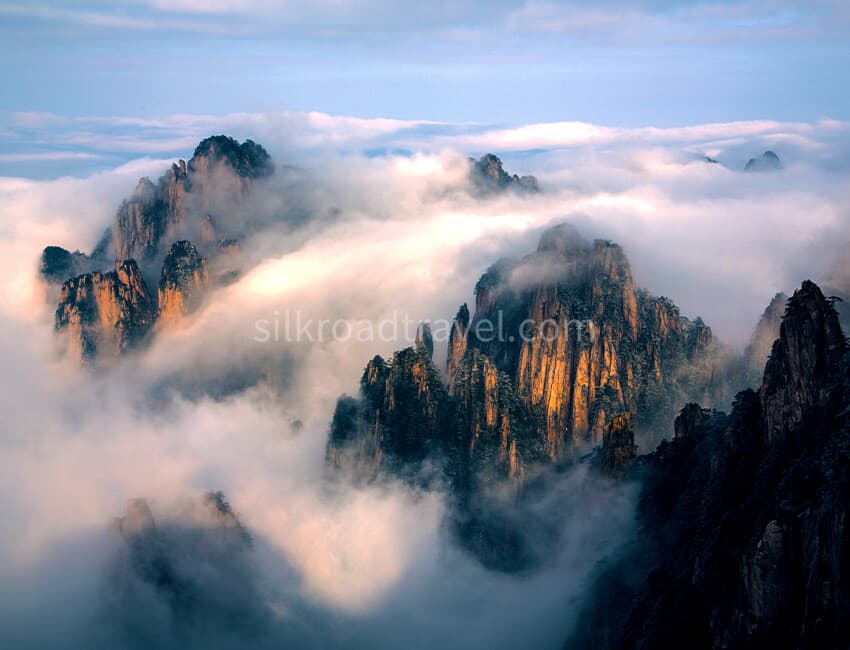 huangshan cloud waterfall huangshan cloud waterfall