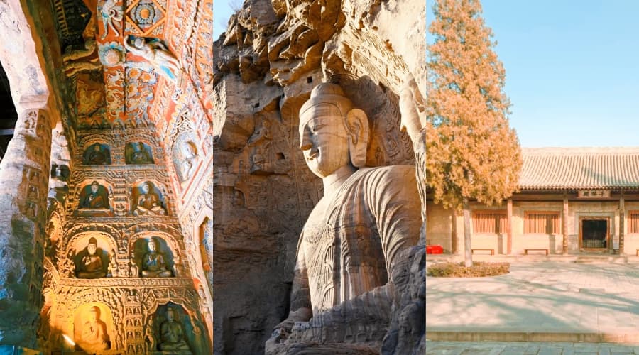 Yungang Grottoes and Shuanglin Temple.jpg Yungang Grottoes and Shuanglin Temple.jpg