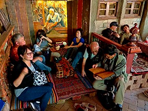 Tourist in Kashgar Tea house.jpg