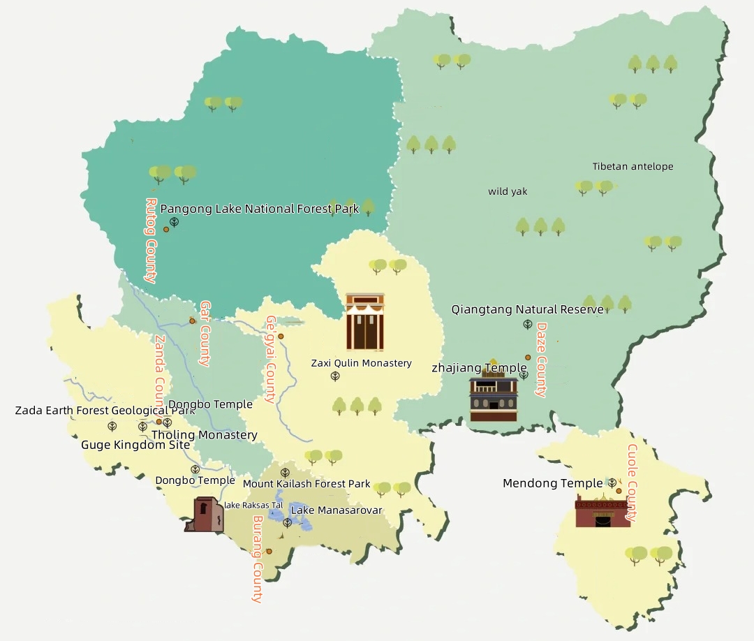 Ali Tourism Map