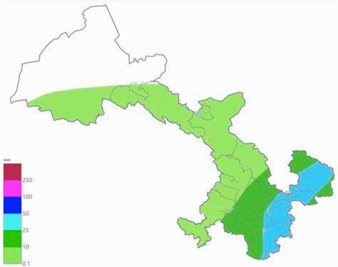 Gansu annual precipitation