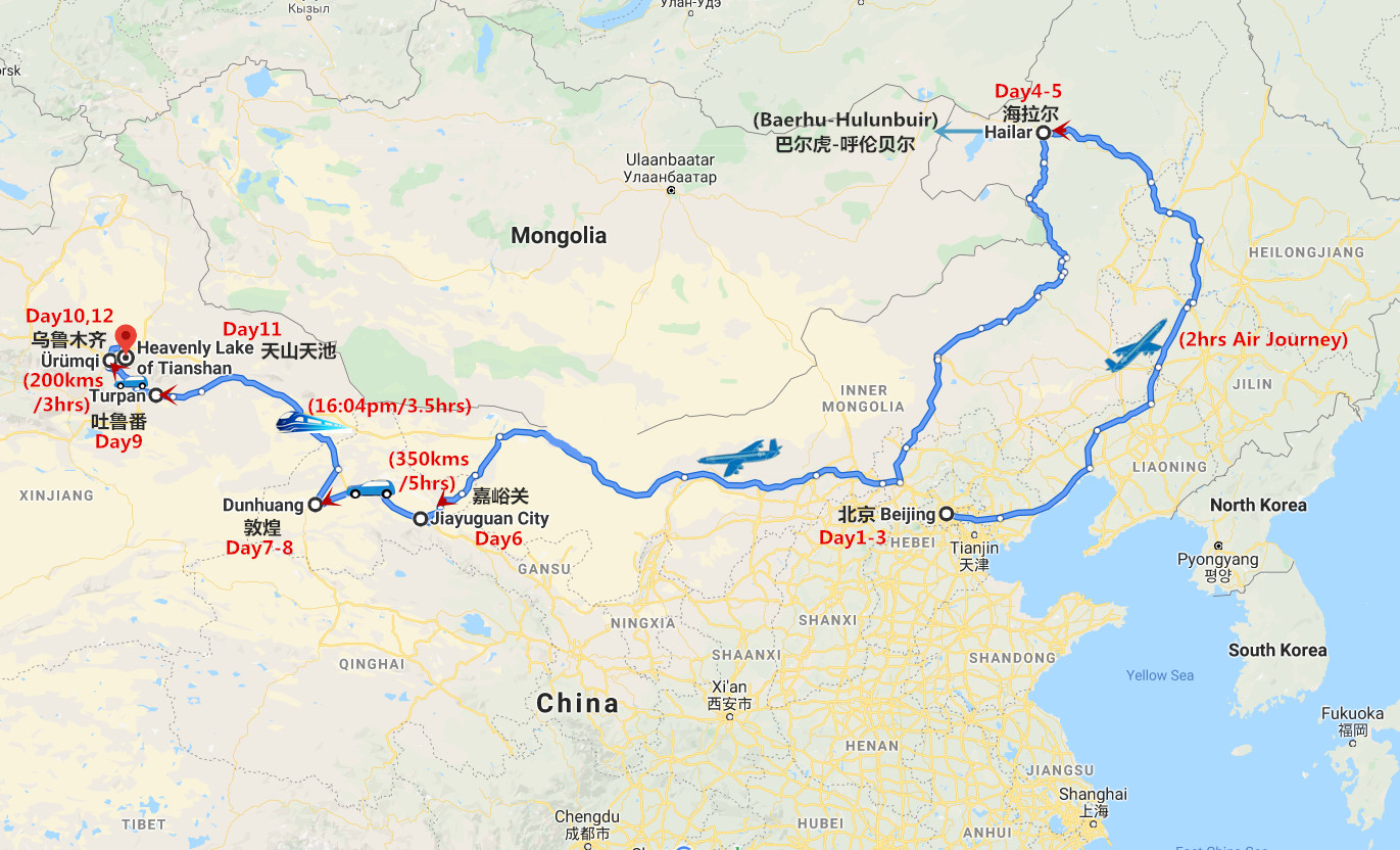 travel to china from mongolia