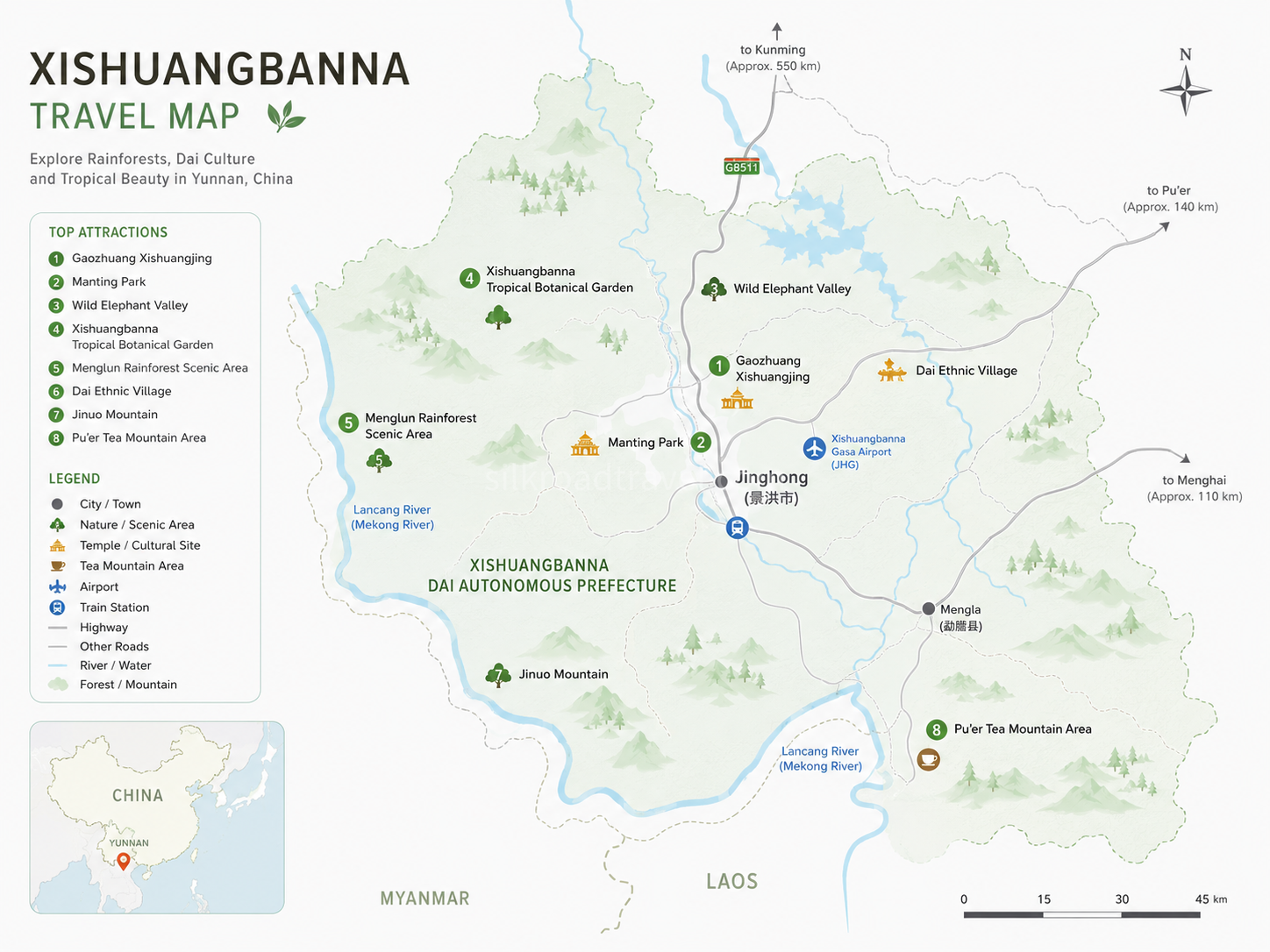 map-of-xishuangbanna