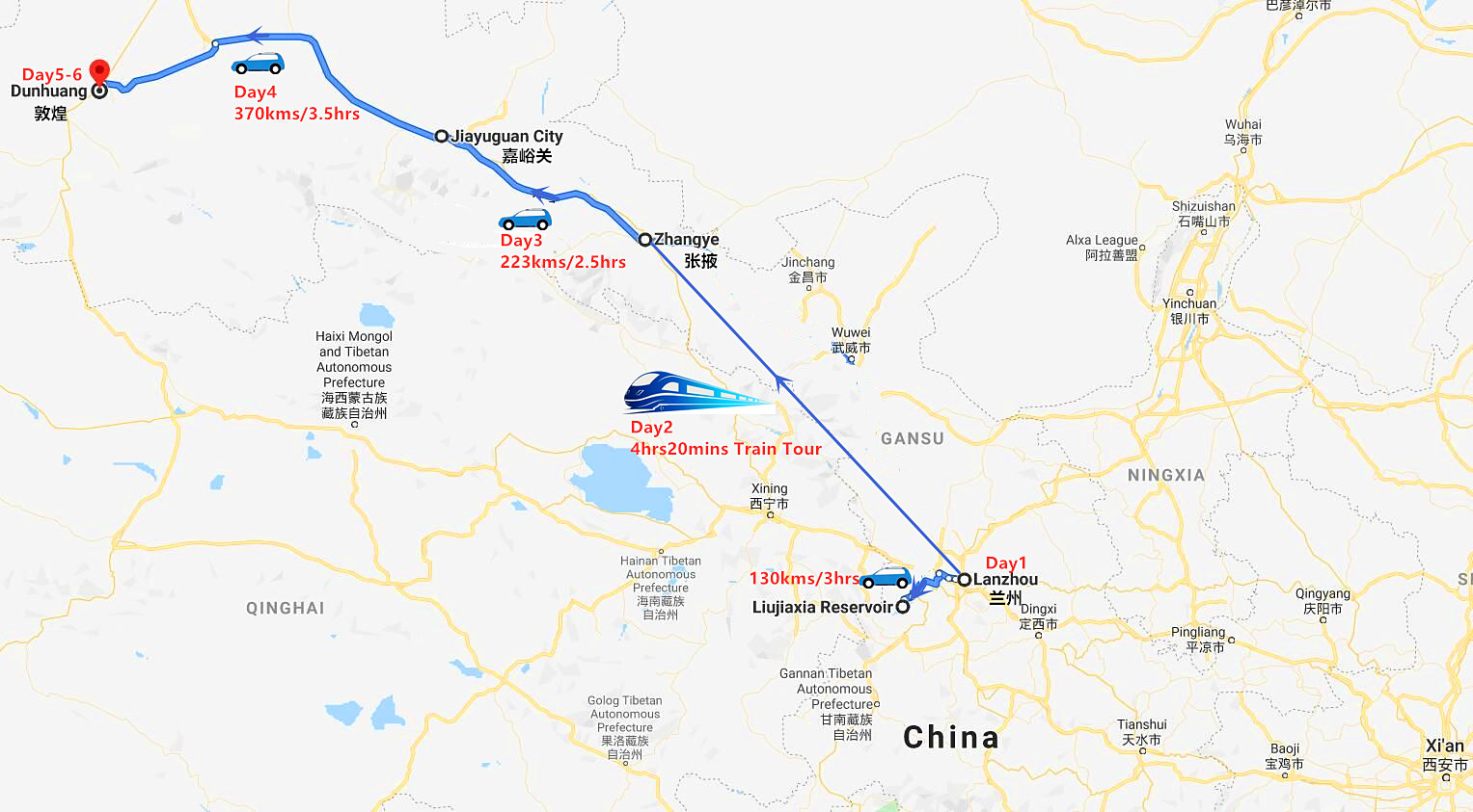6-days-lanzhou-zhangye-jiayuguan-and-dunhuang-tour